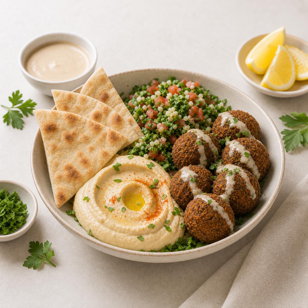 Hummus com Pao